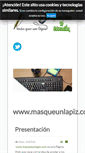 Mobile Screenshot of masqueunlapiz.com